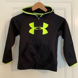 Under Armour tech fleece zip hoodie size 6